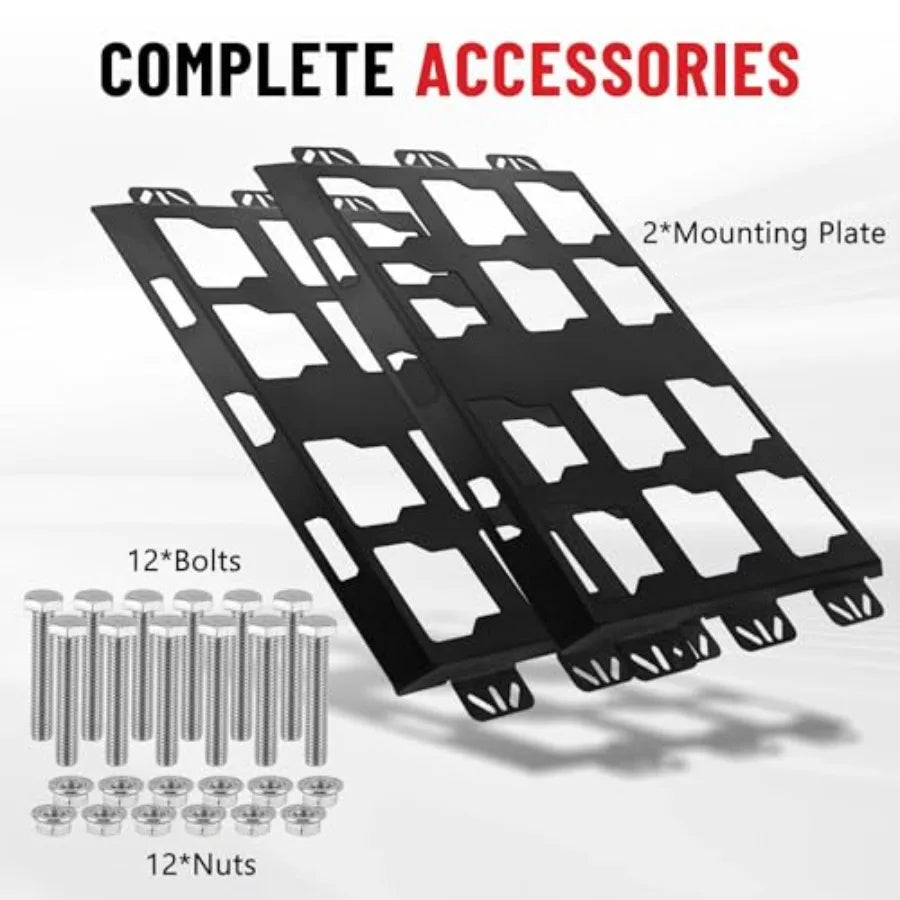 Heavy Duty Mounting Compatible with Milwaukee Packout Toolbox System Metal Base with Powder Coat Truck Bed Wall Floor Mount Van