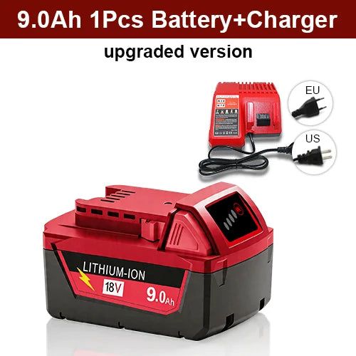 For Milwaukee M18 12.0Ah Battery XC 12000mAh Replacement for 48-11-1860 M18B5 18V Li-ion Cordless Power Tool High Capacity18650