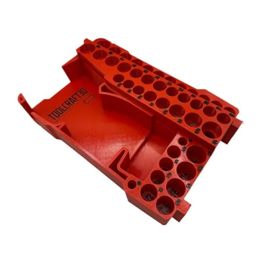 ToolCraft3d Design 3d Printed Insert Designed for Milwaukee Packout Organizer and GEN2 M12 Stubby 3/8" Impact Fits Boot Insert