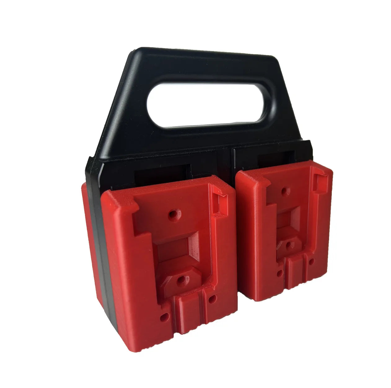 Battery Storage Holder for Milwaukee M18 18V Batteries, Portable 4-Slot Battery Carrier Organizer for Workshop & Jobsite
