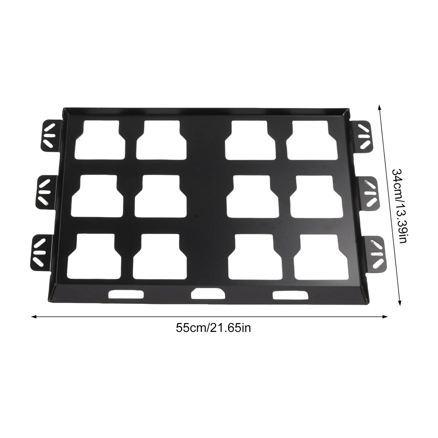 2 Pack Toolbox Mounting Plates Compatible for Milwaukee Packout , 100 Lbs, Metal Full Plates for Tool Storage and Organization